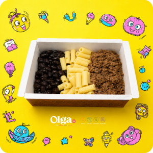 MACARRÃO COM CARNE MOIDA E FEIJÃO