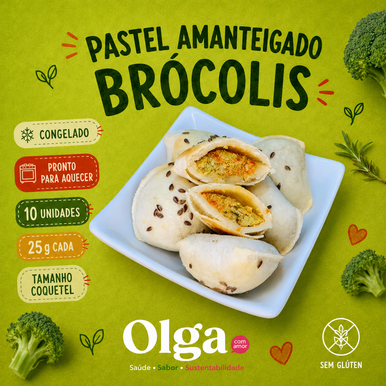 PASTEL AMANTEGADO SABOR BRÓCOLIS