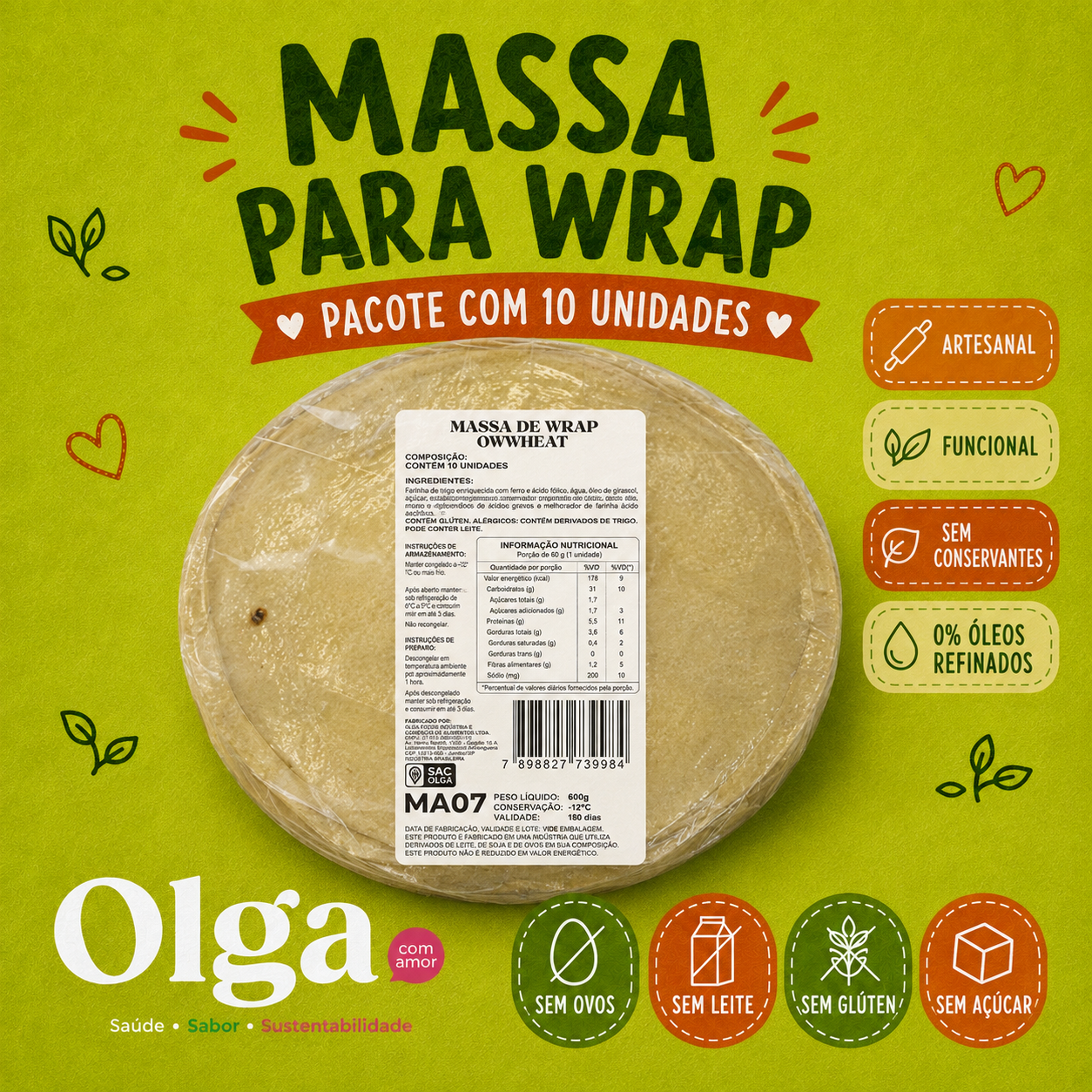MASSA DE WRAP